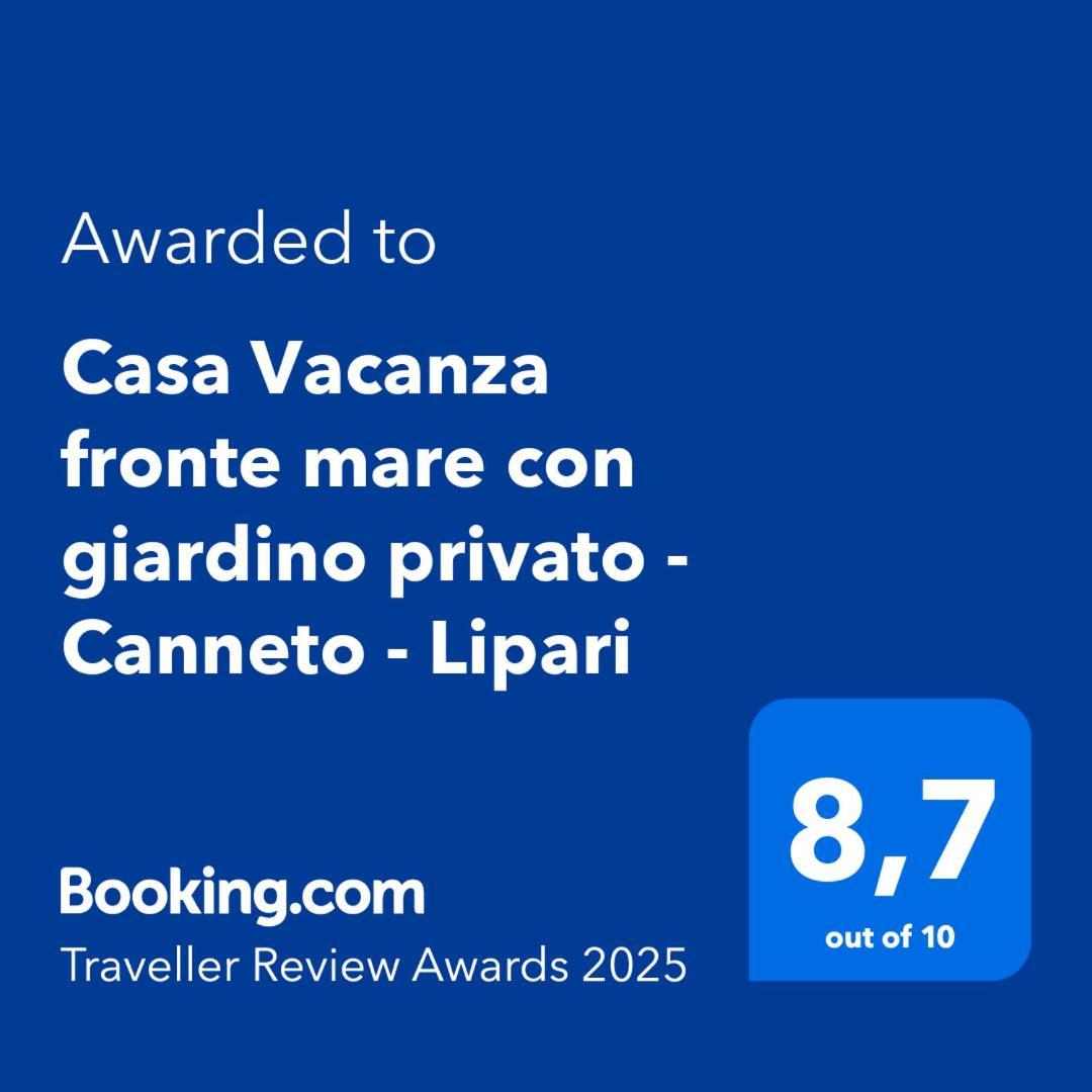 Casa Fronte Mare Con Giardino Privato - Canneto - Lipari Hébergement de vacances *